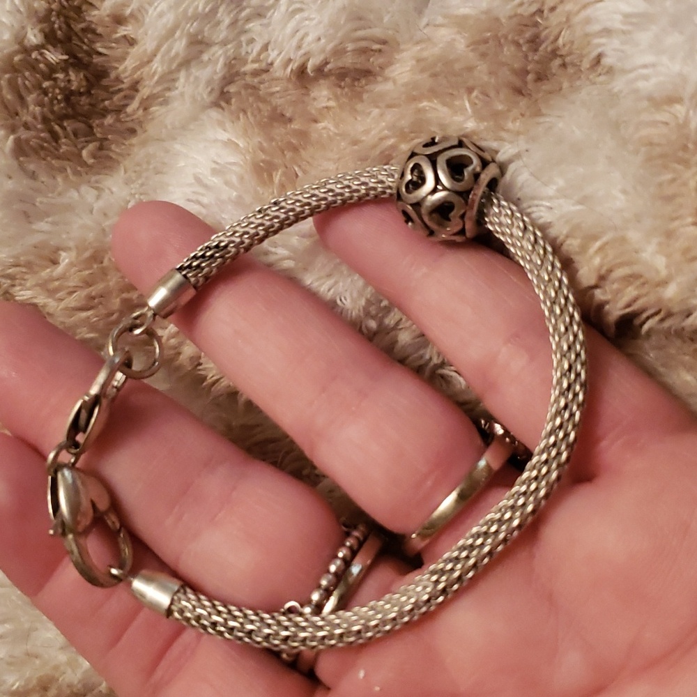 Brighton Silver Charm Bracelet with Charm